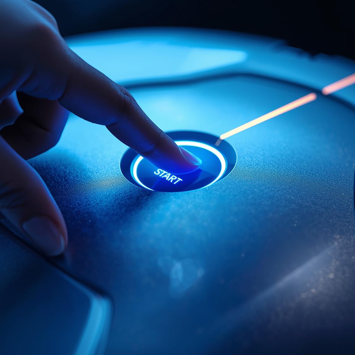 スタートボタンを押す