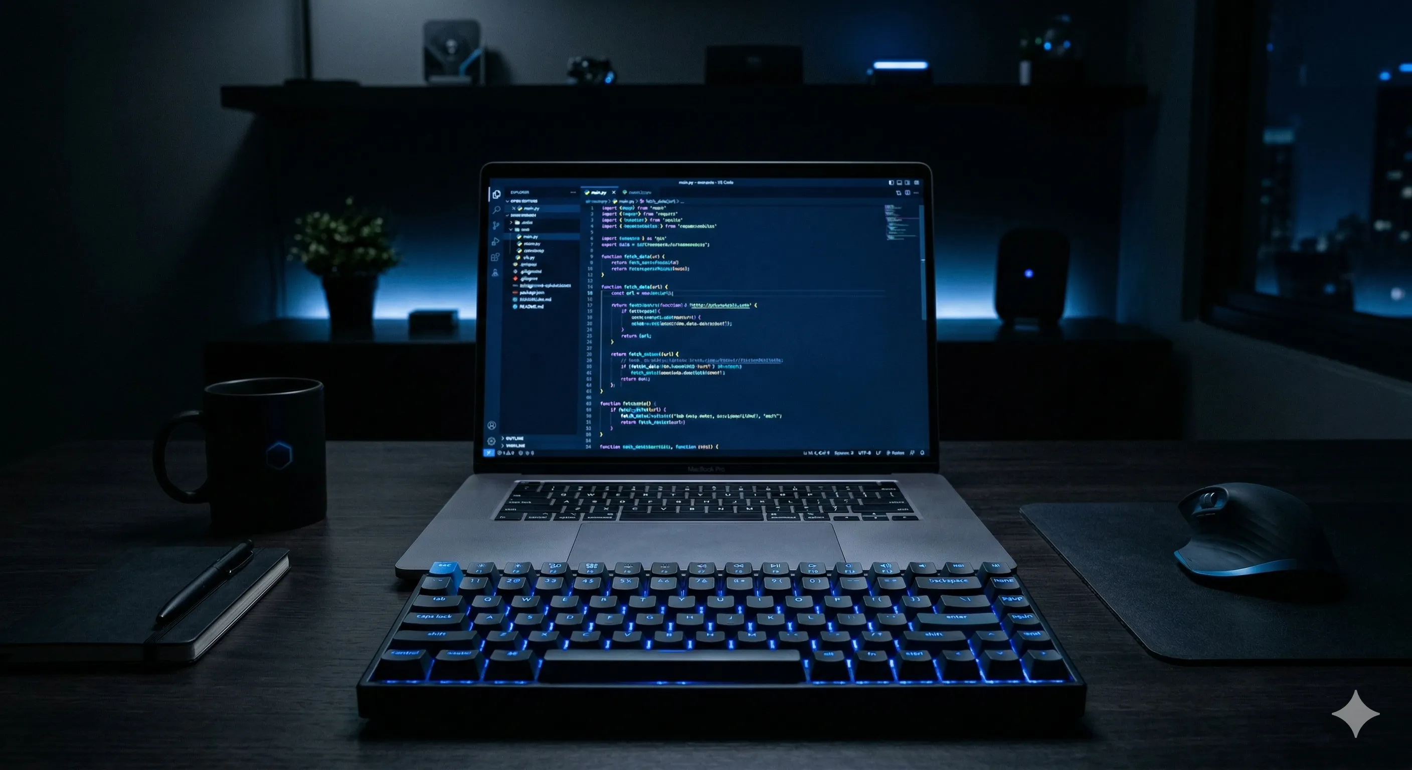 Coding workspace