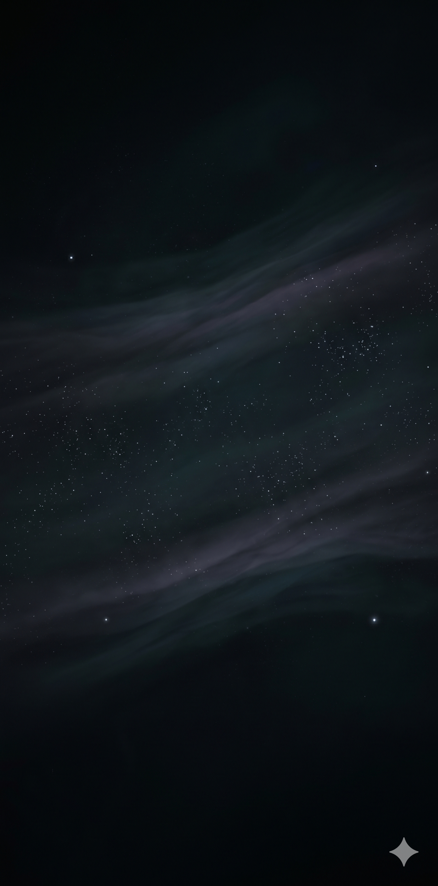 星雲と光の粒子が漂う宇宙的な背景画像