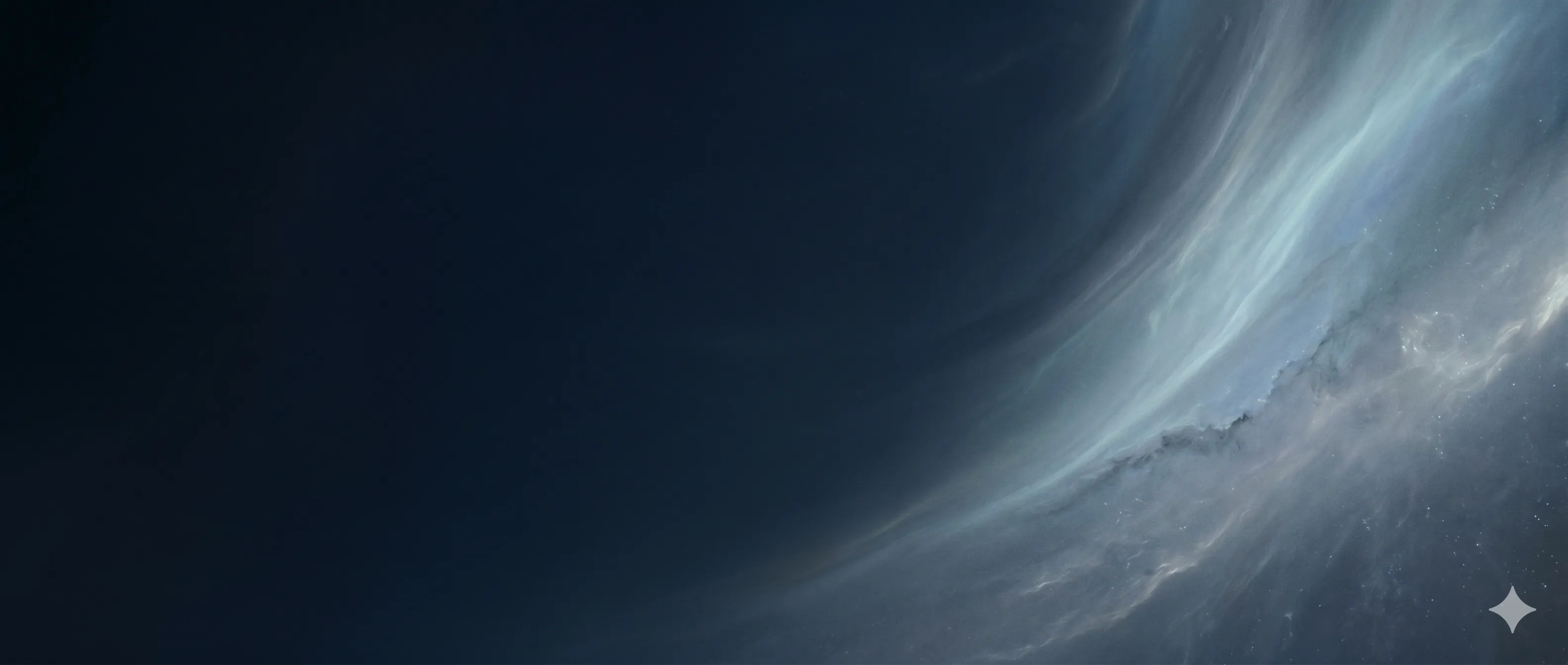 深宇宙・渦巻く大気光のヒーロー背景
