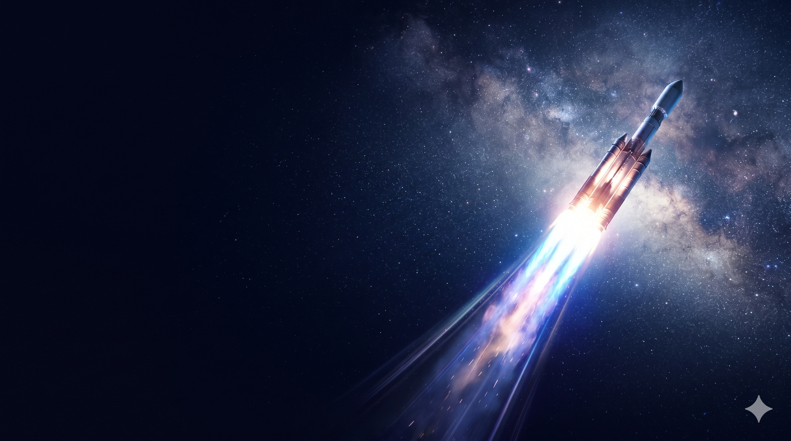 宇宙ロケット打ち上げ背景