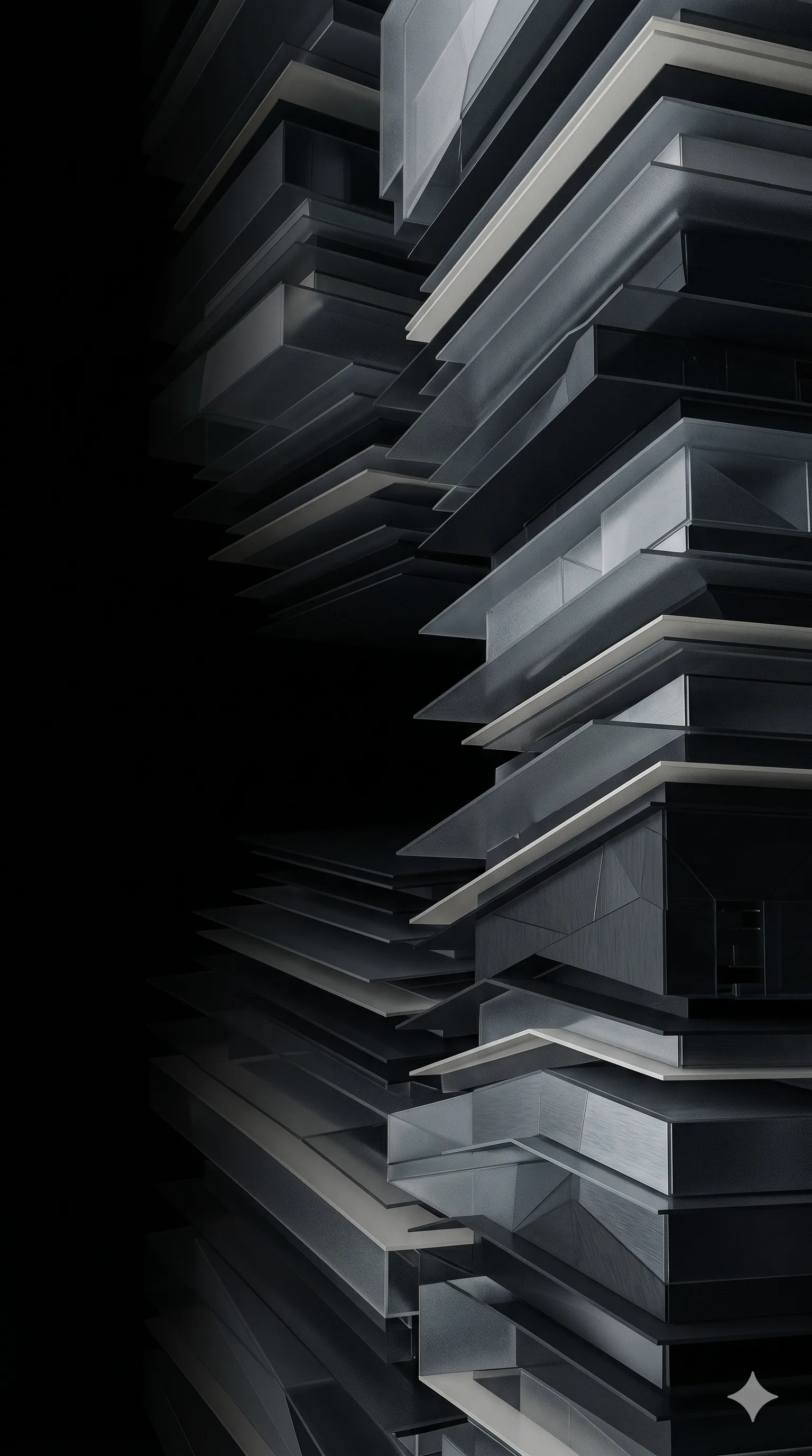 Abstract layered structure visualization