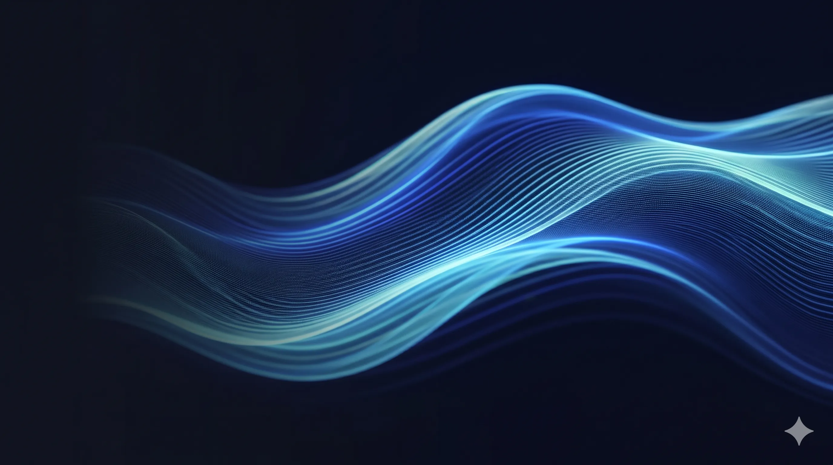 Abstract digital wave data flow