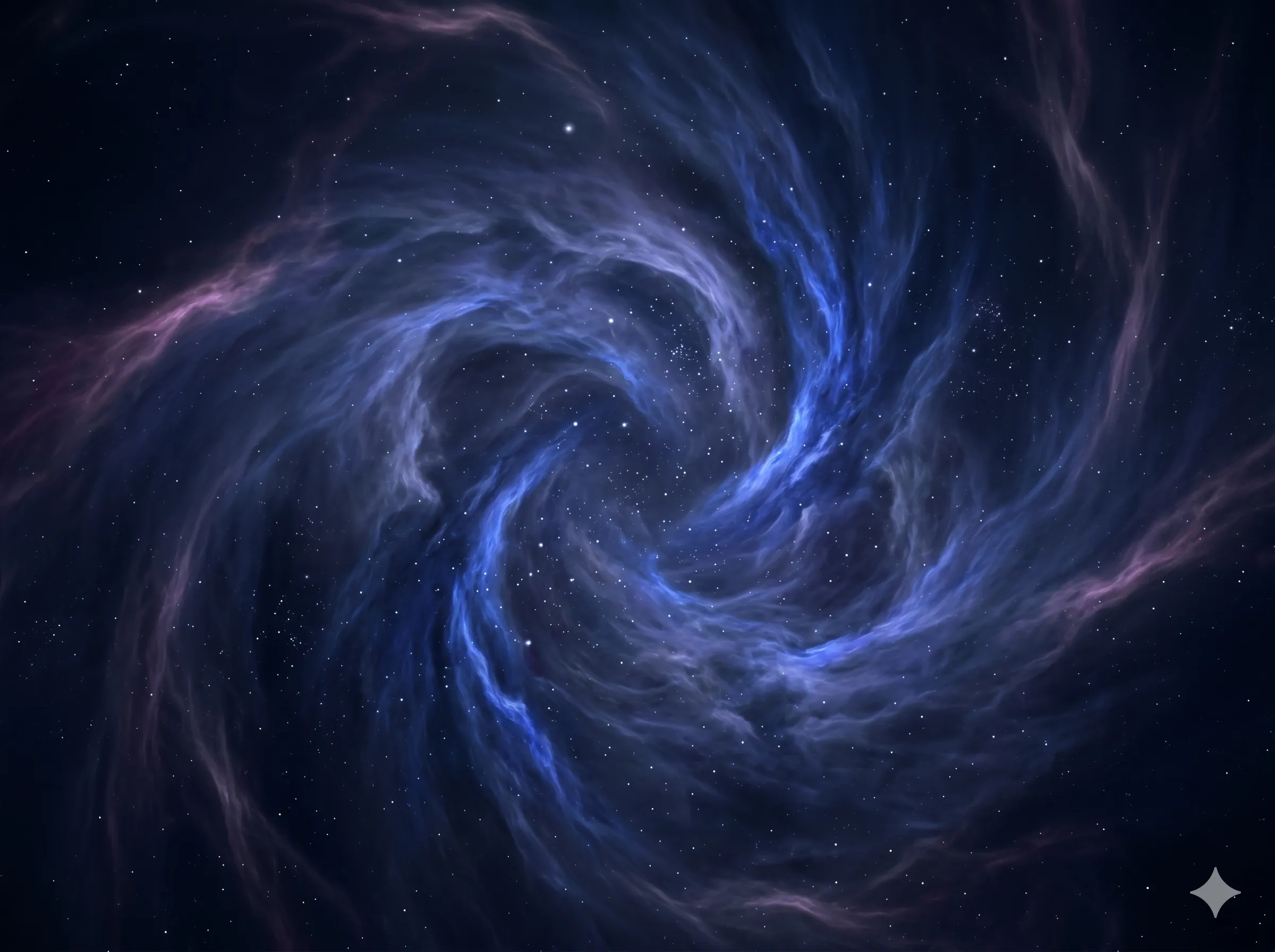 Nebula abstract purple blue cosmic visualization