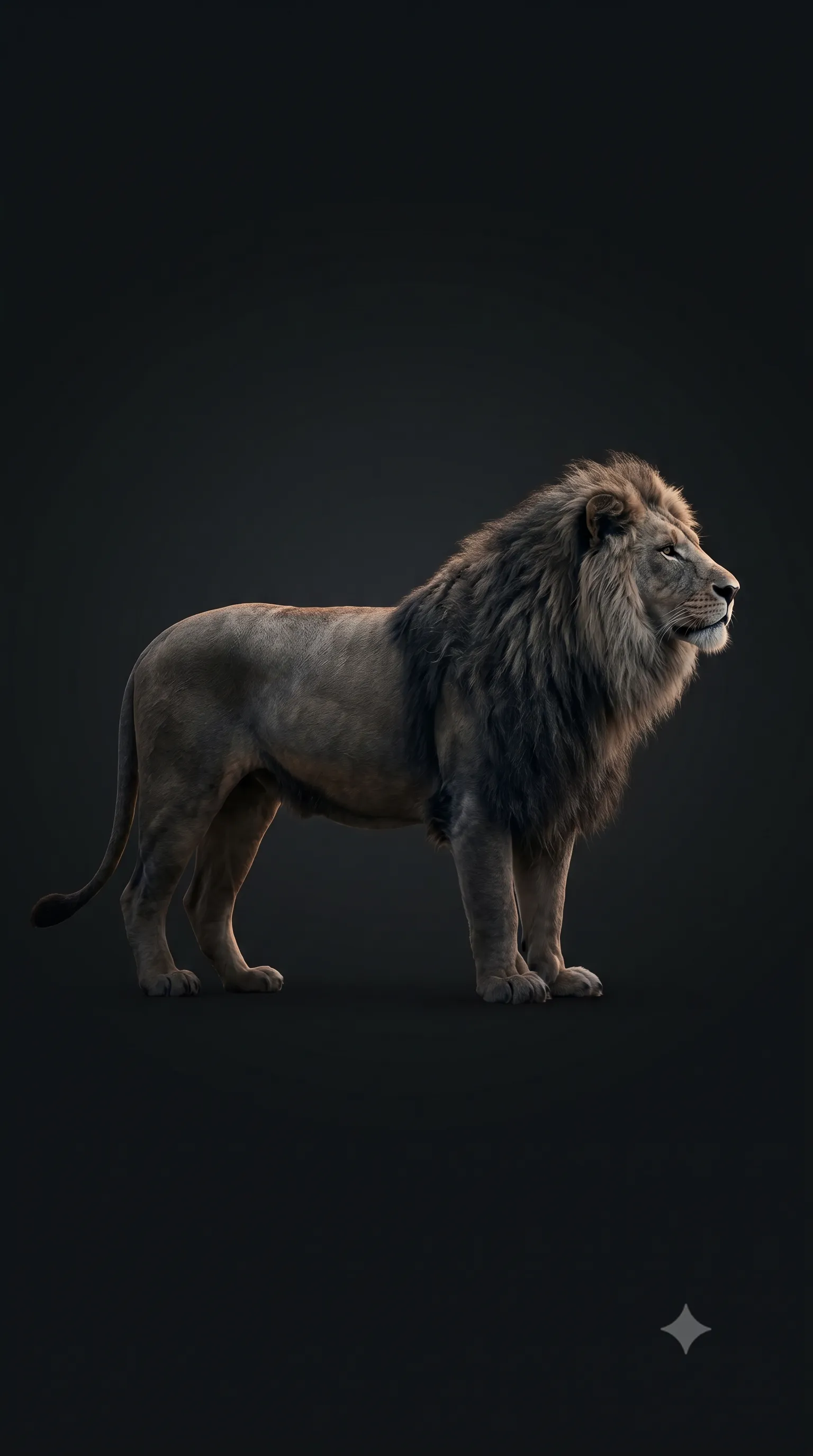 Concept visual — 力強い動物の側面フォトがブランドコンセプトを視覚的に表現